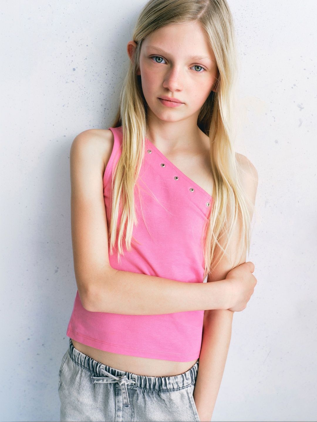 One Shoulder Cotton Tank Top 5