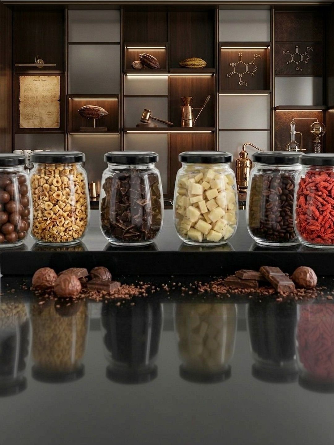 Aura Transparent 2026 Glass Jar Container