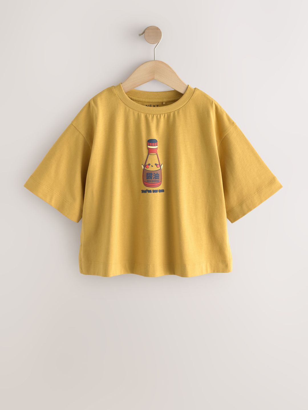 Girls Printed Drop-Shoulder Sleeves T-shirt 2