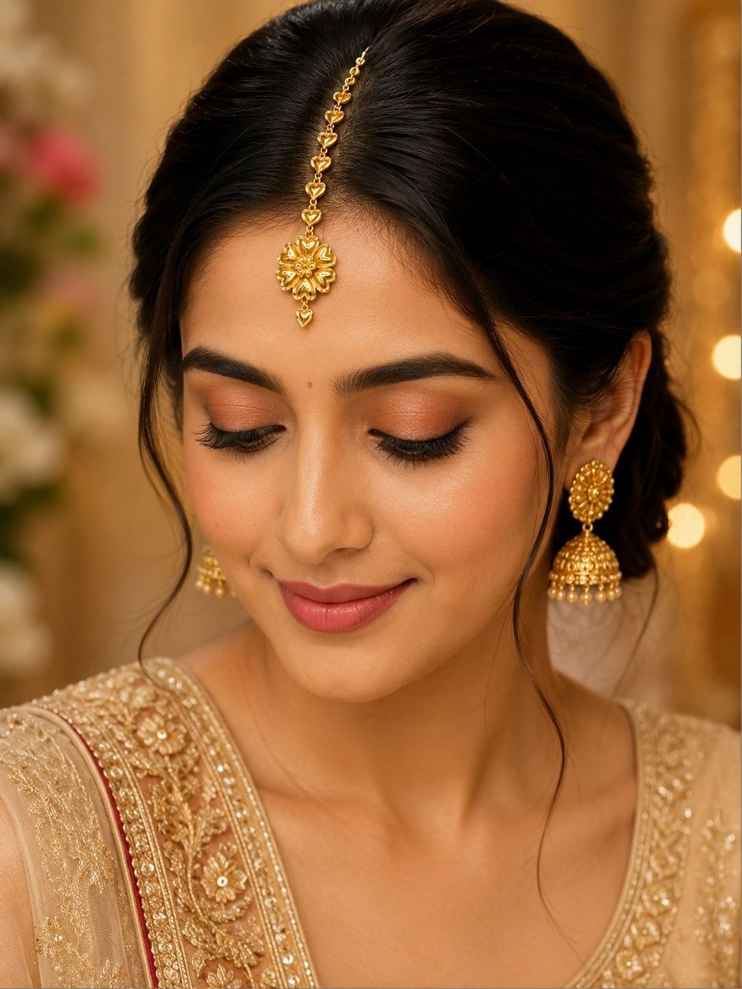 Buy MERTIA JEWELS Gold Plated Maang Tikka Head Jewellery -  - Accessories for Women