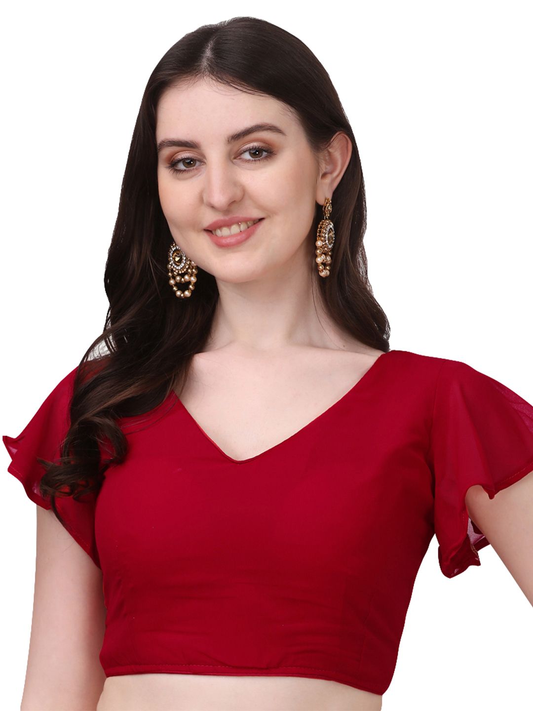 Moda Rapido Solid Saree Blouse