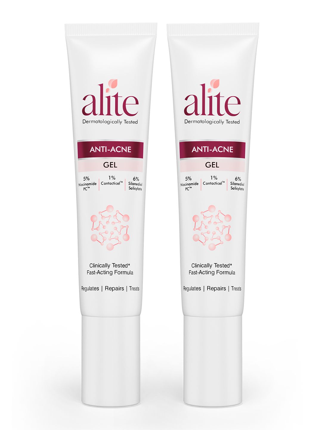 Alite Pack of 2  Anti-Acne 7-in-1 Gel with Niacinamide for Acne & Oil free Skin 15g Each