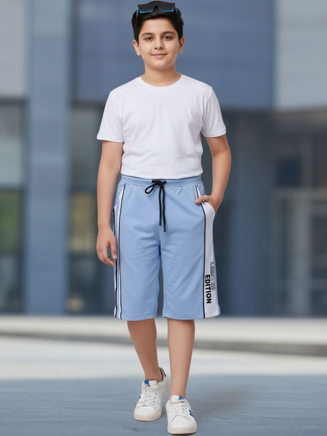 V-Mart Boys Colourblocked Training or Gym with Technology Shorts