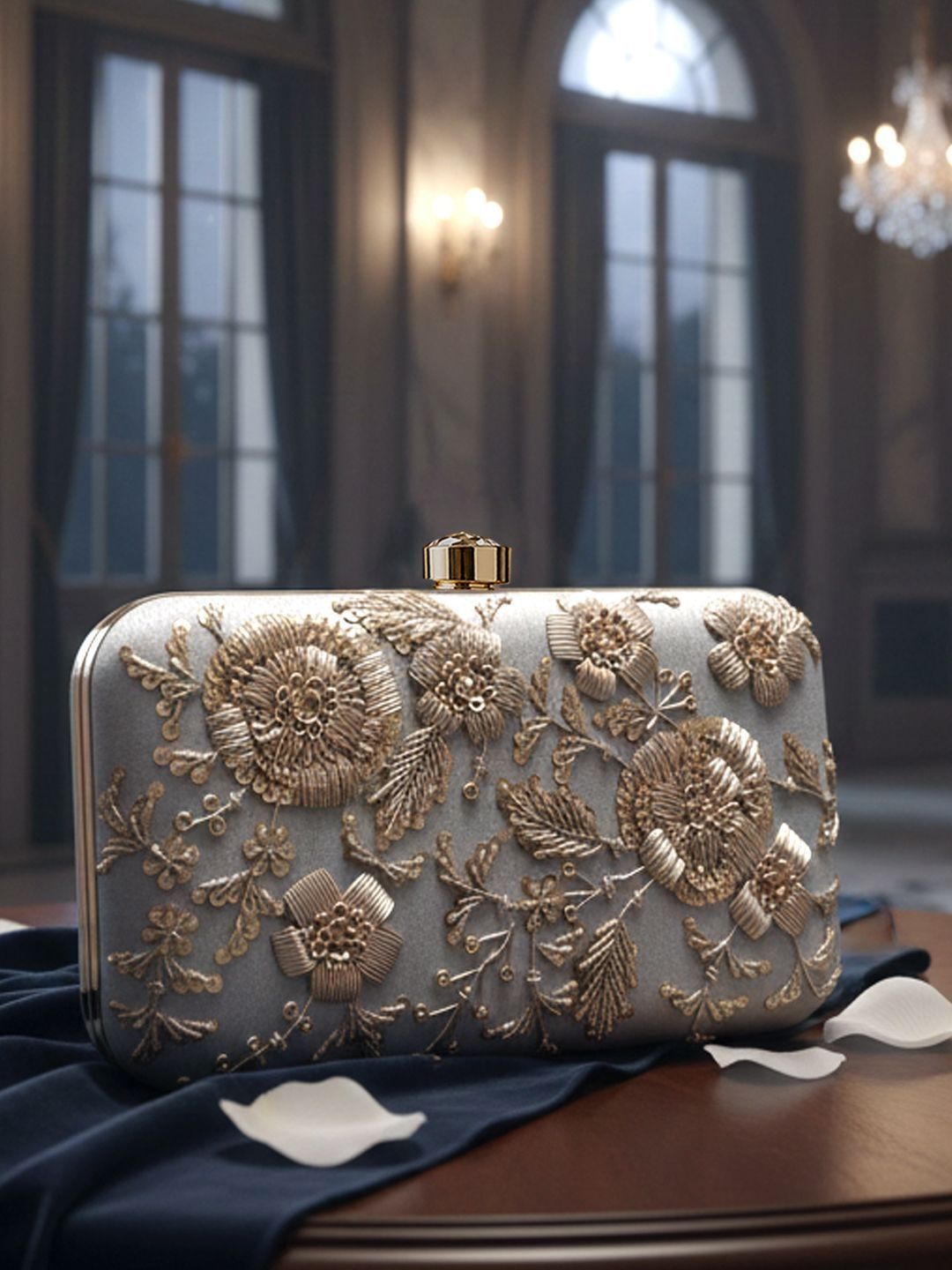 MaFs Embroidered Purse Clutch
