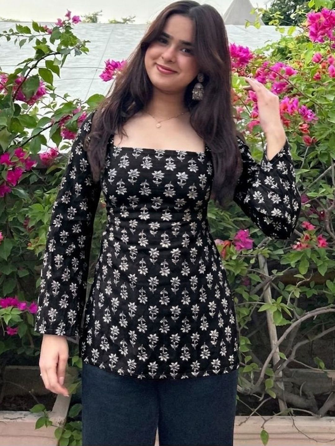 NEW4U Women Ethnic Motifs Printed Indie Prints Kurta