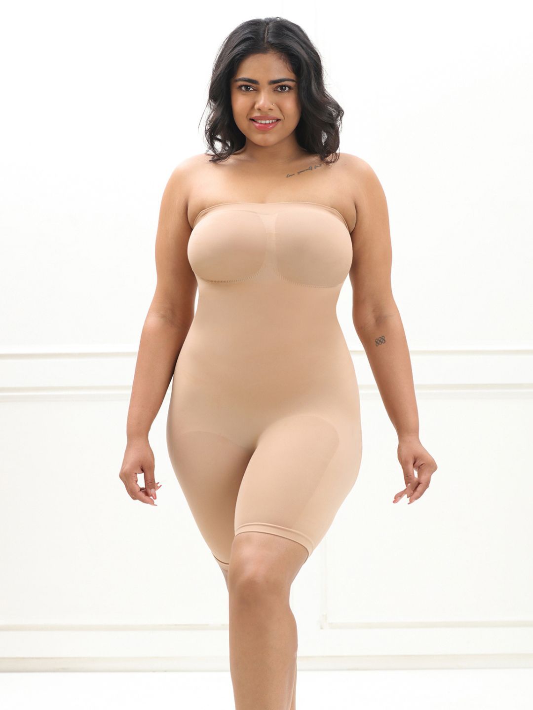 Underneat Women Classic Series Strapless Butt Lifting Bodysuit with Tummy & Thigh Shaping