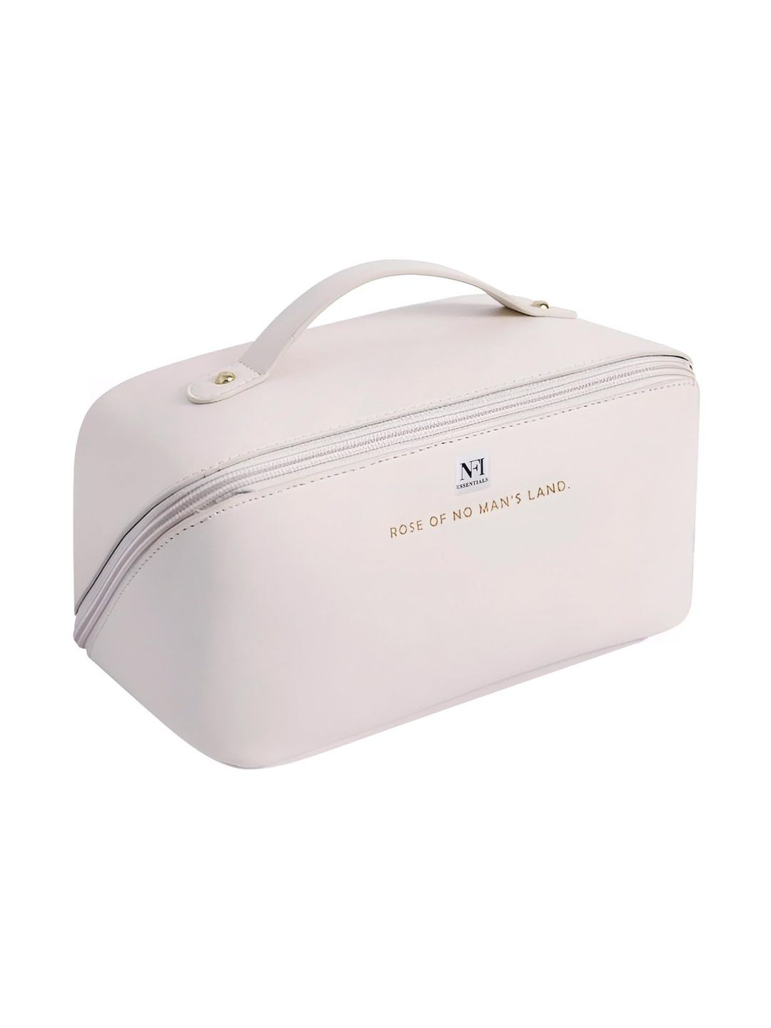 Myntra Elegant Homes White Set of 1 Water Resistant Makeup Organiser Organisers