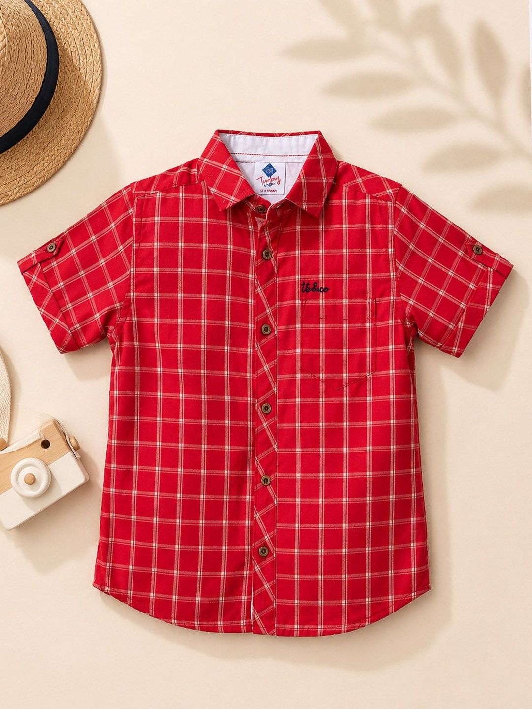 TONYBOY Boys Classic Checked Casual Shirt