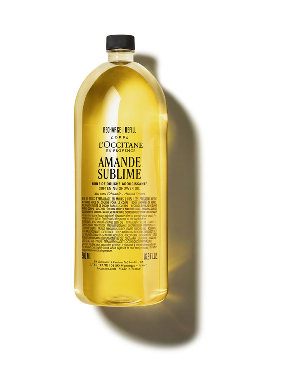 L'Occitane Almond Softening Shower Oil Refill Pack - 500ml