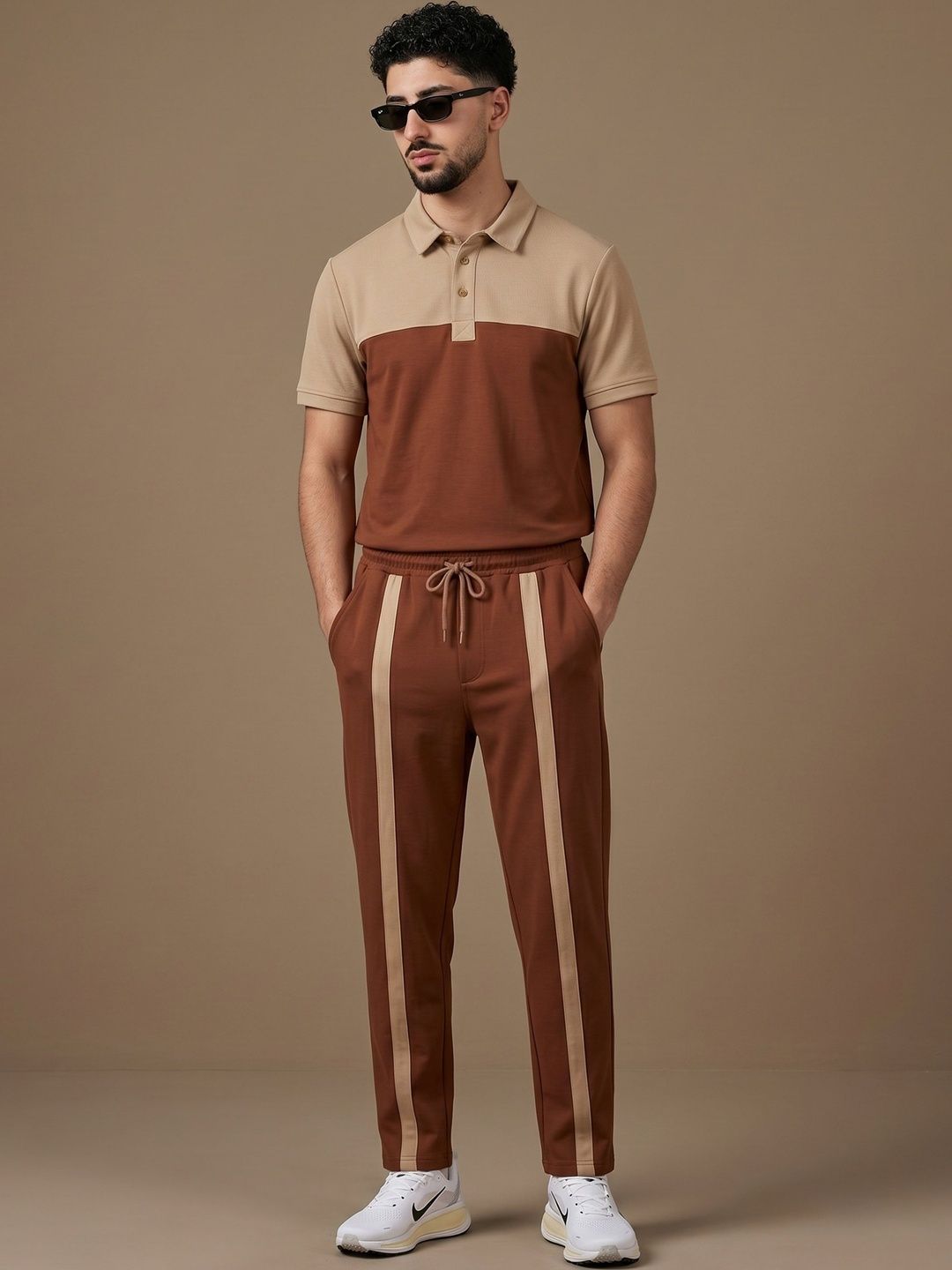 Buy N AND J Colourblocked T Shirt With Joggers -  - Apparel for Men