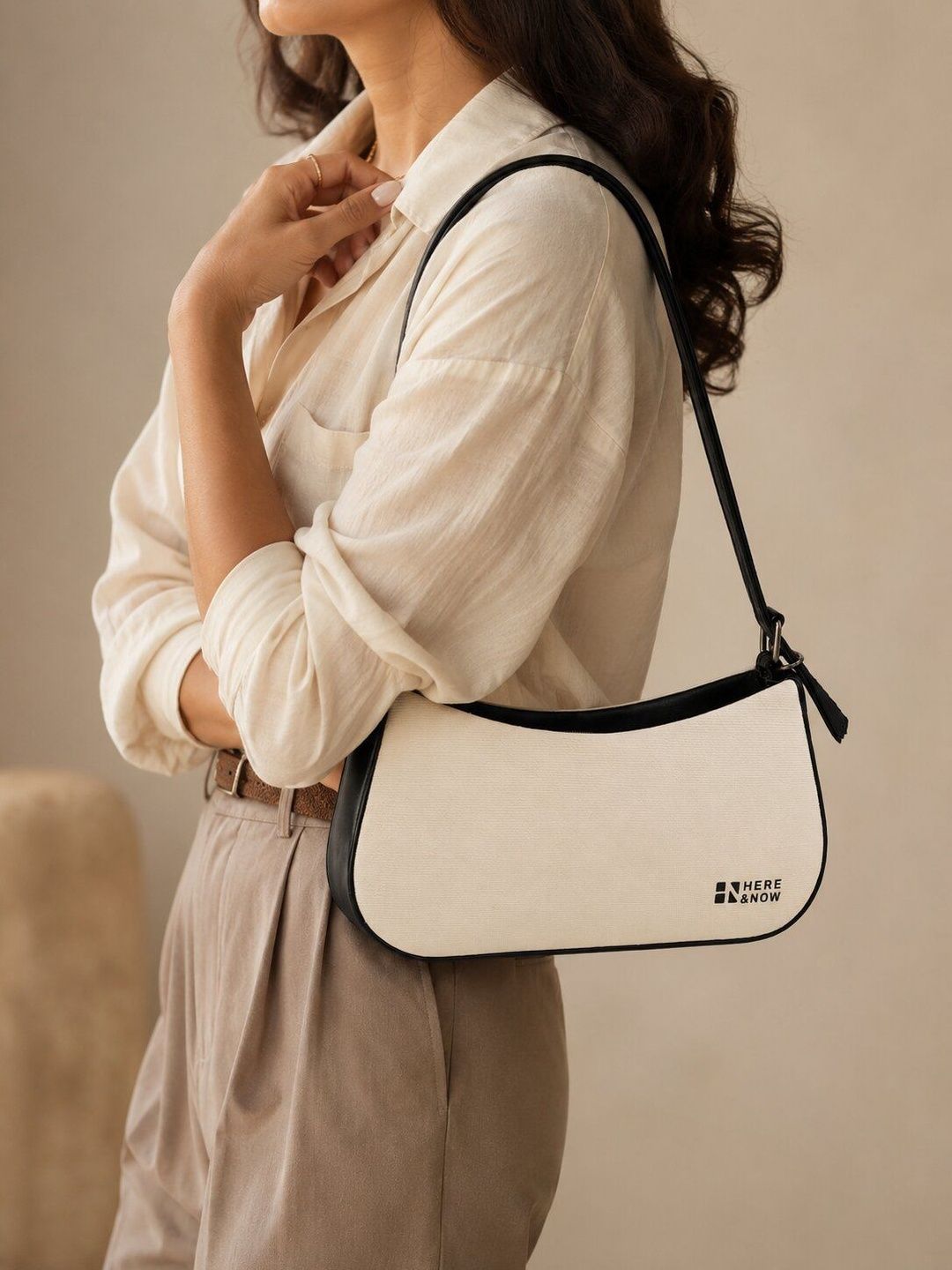 Buy HERE&NOW Colourblocked PU Shoulder Bag -  - Accessories for Women