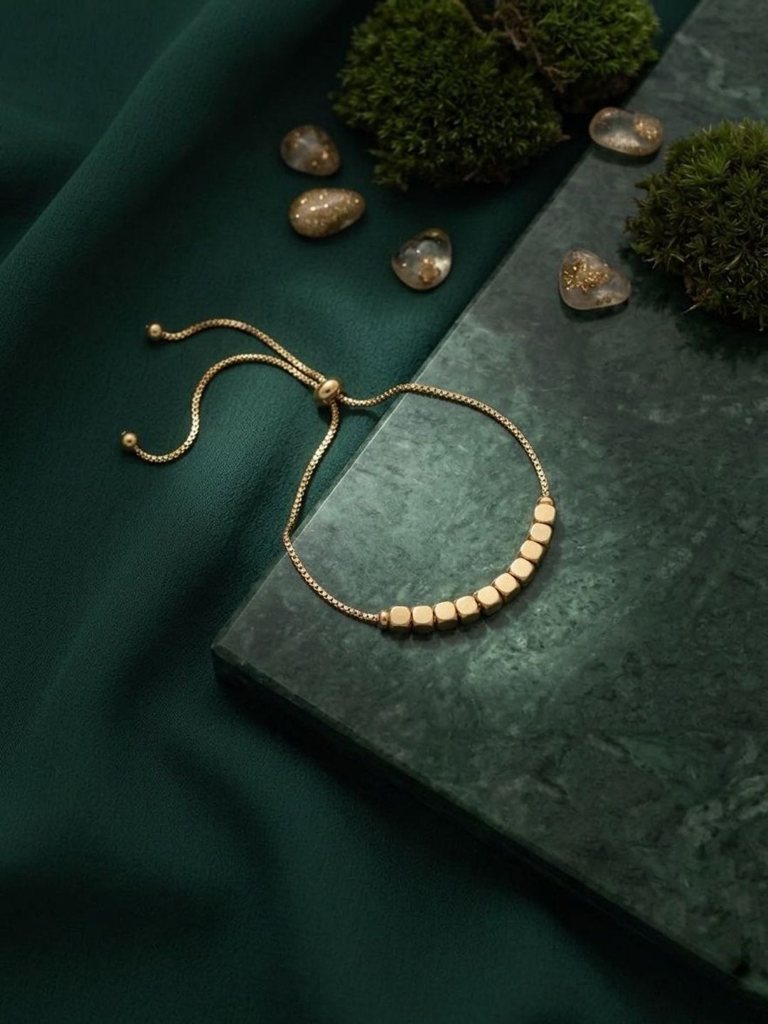 DURATI Women Antique Gold-Plated Cuff Bracelet