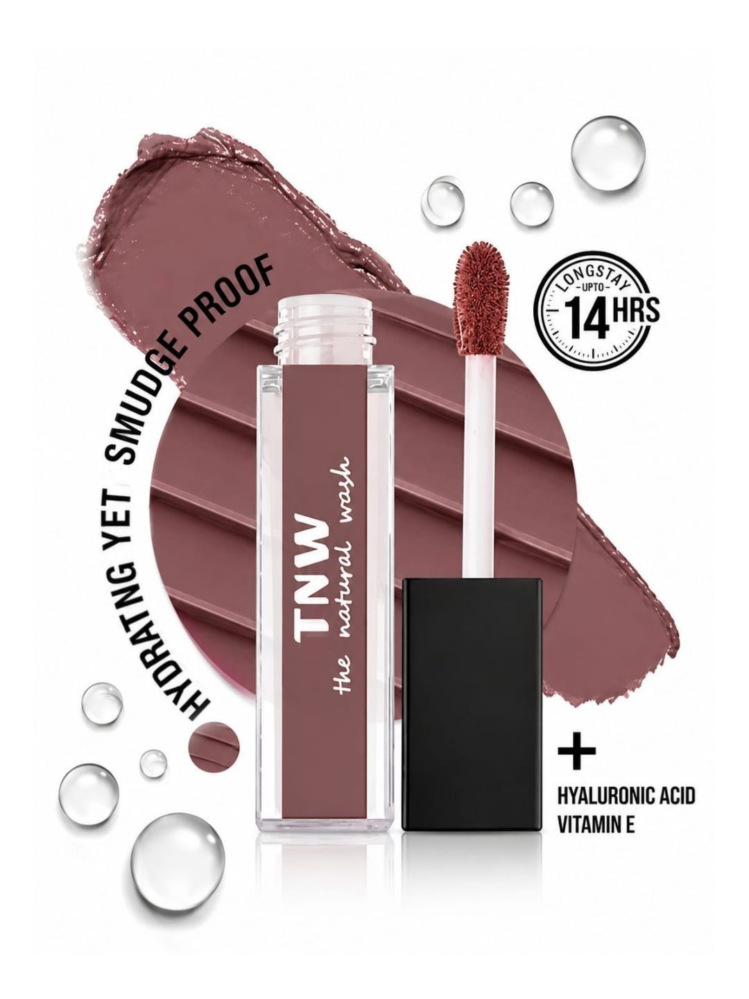 TNW the natural wash Matte Velvet Longstay Mini Liquid Lipstick 1.2 ml - Plumberry 05