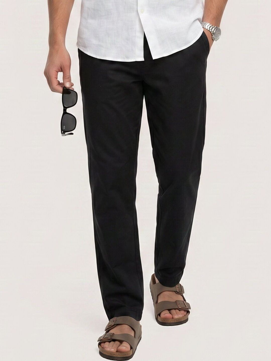 VASTRADO Men Tapered Fit Trousers