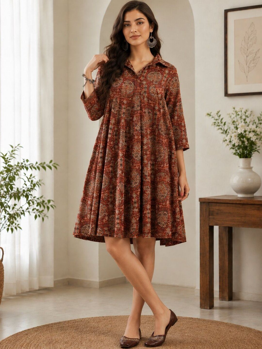 UGMAZ Print Ethnic Top