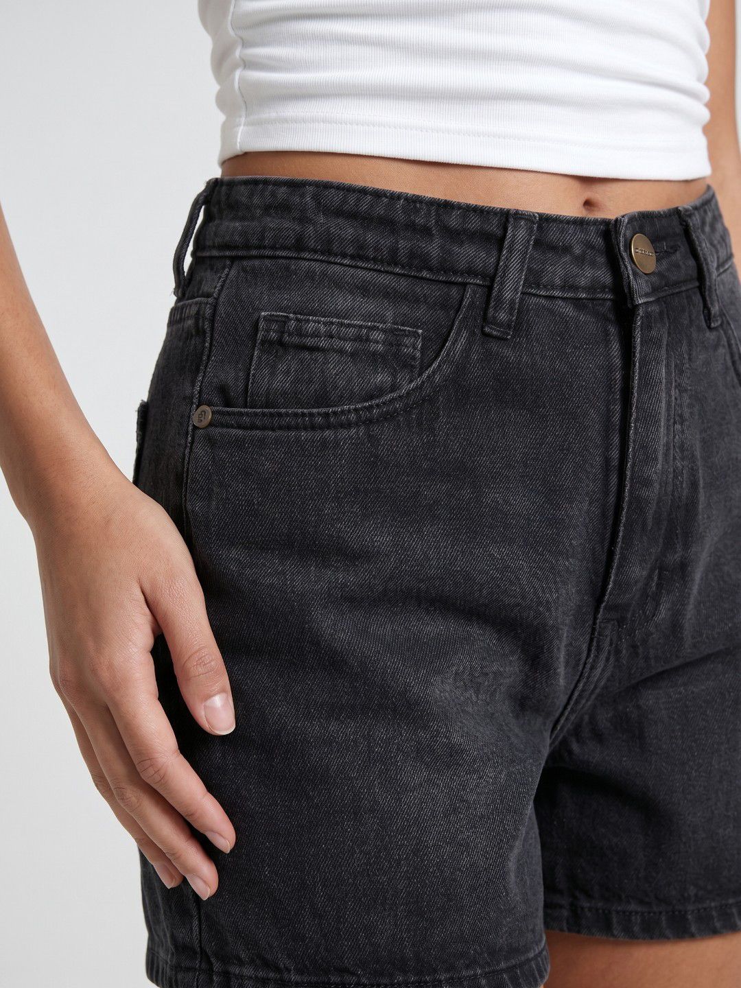 Women Pure Cotton Denim Shorts 6