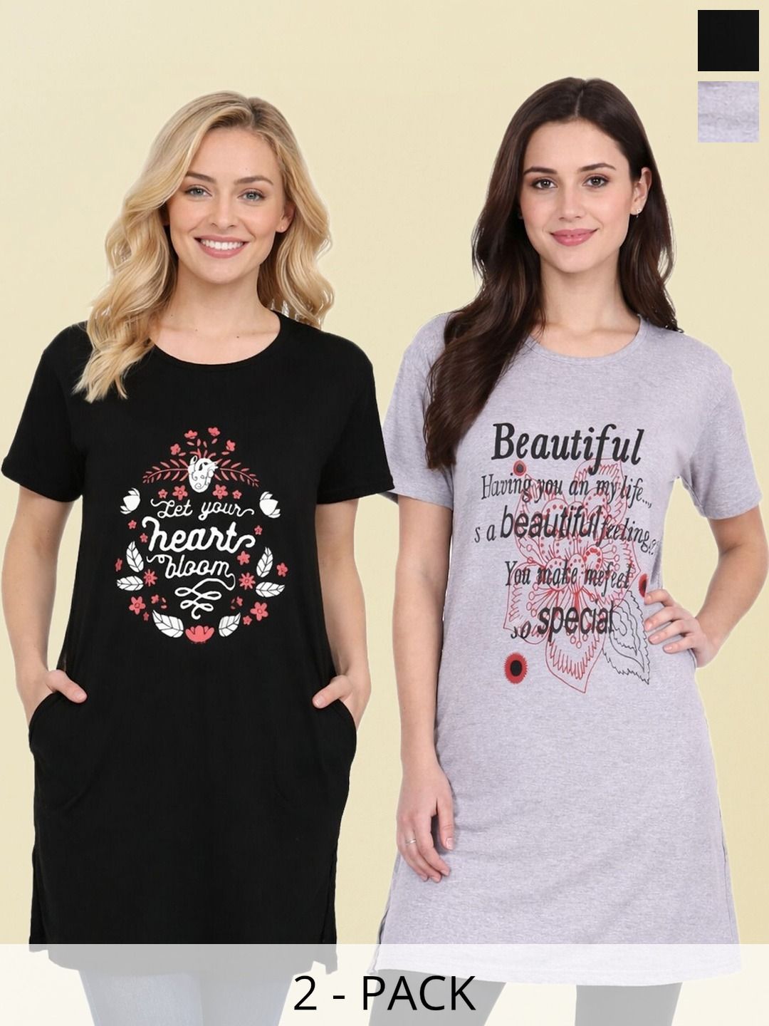 DDASPRATION Women Typography 2 Printed Pockets T-shirt