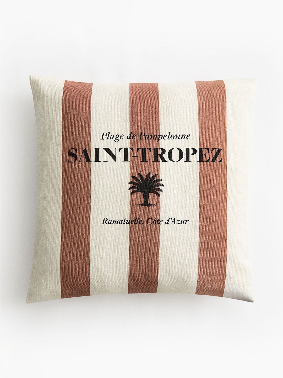 H&M Orange Striped Square Cushion Covers