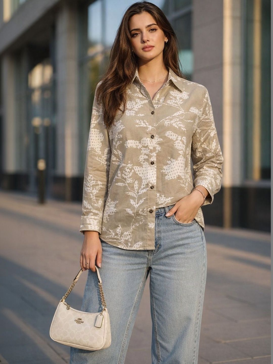 Anouk Women Floral Printed Casual Shirt
