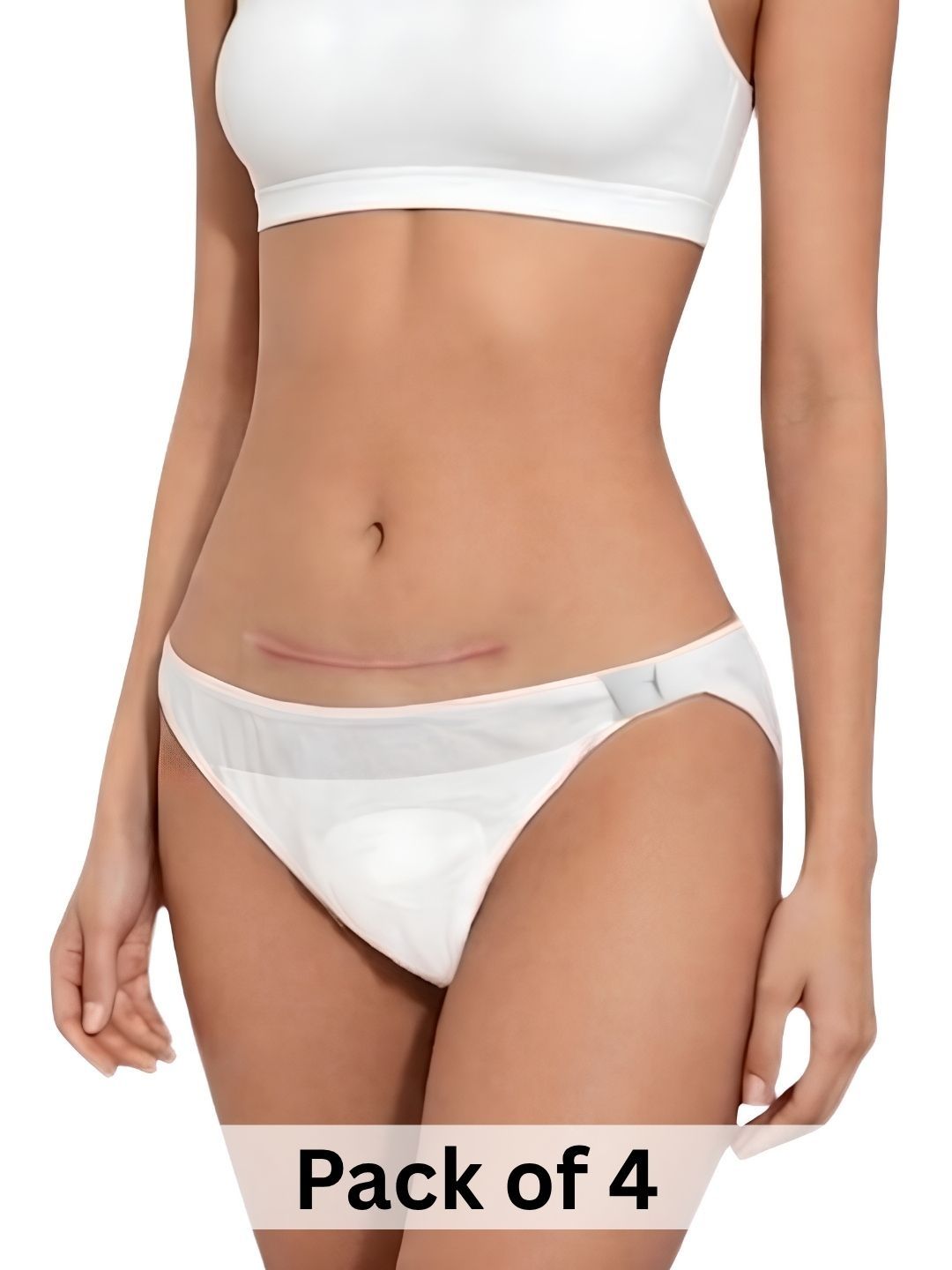 Pregawear Pack Of 4+1 Disposable Lochia C Section Leak Proof Post Delivery Briefs