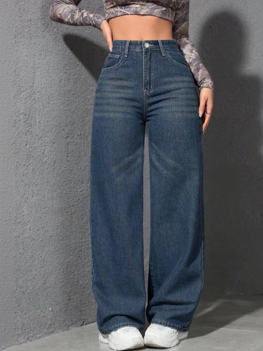 Nifty Women Wide Leg High-Rise Jeans