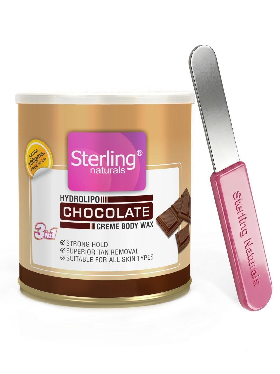 Sterling Naturals Women Wax Gentle on Skin Ideal for All Skin Types D Tan Formula 700g