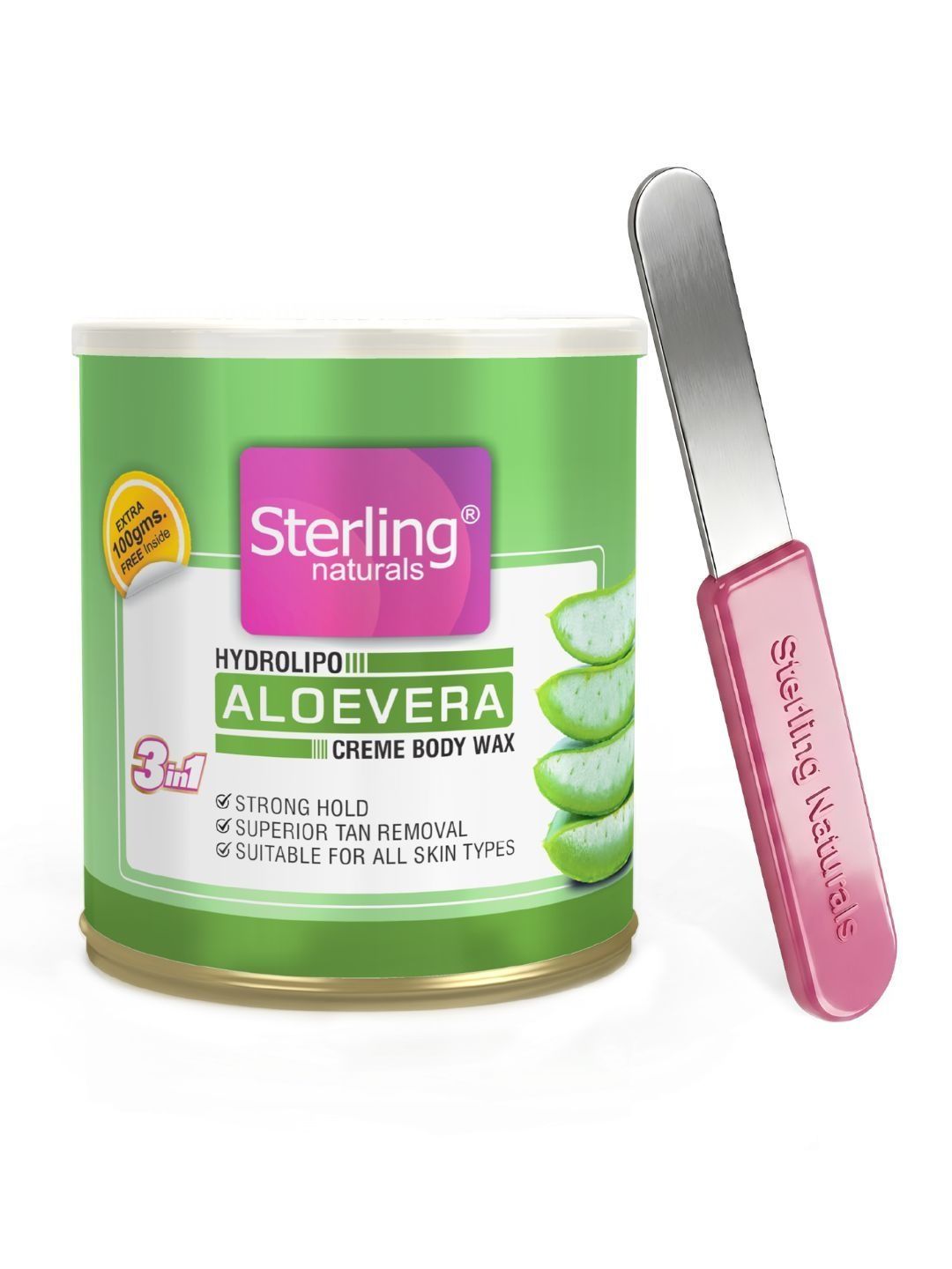 Sterling Naturals Women Wax Smooth & Less Painful Hair Removal D Tan Formula 700g