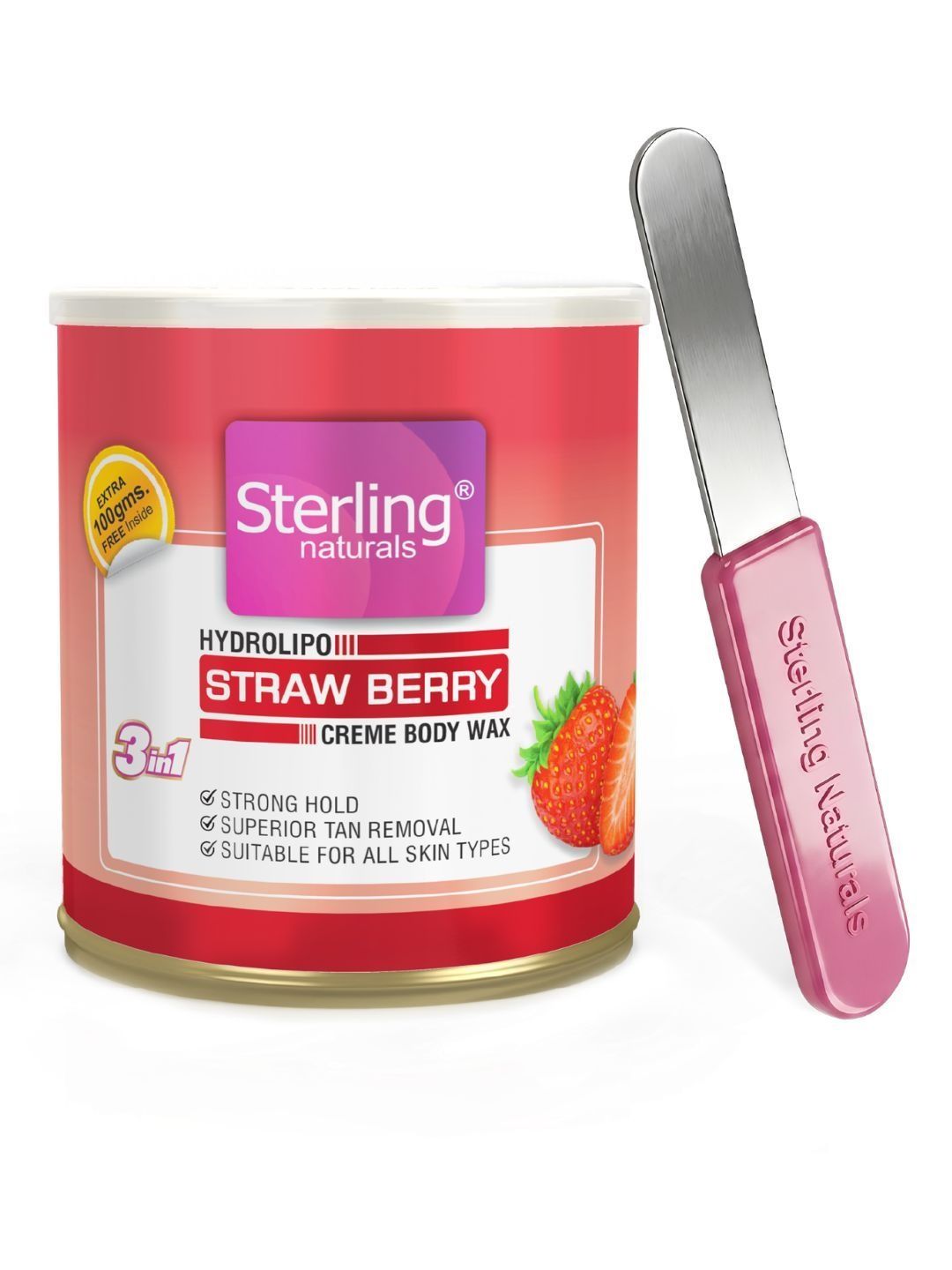 Sterling Naturals Women Wax Smooth & Less Painful Hair Removal D Tan Formula 700g