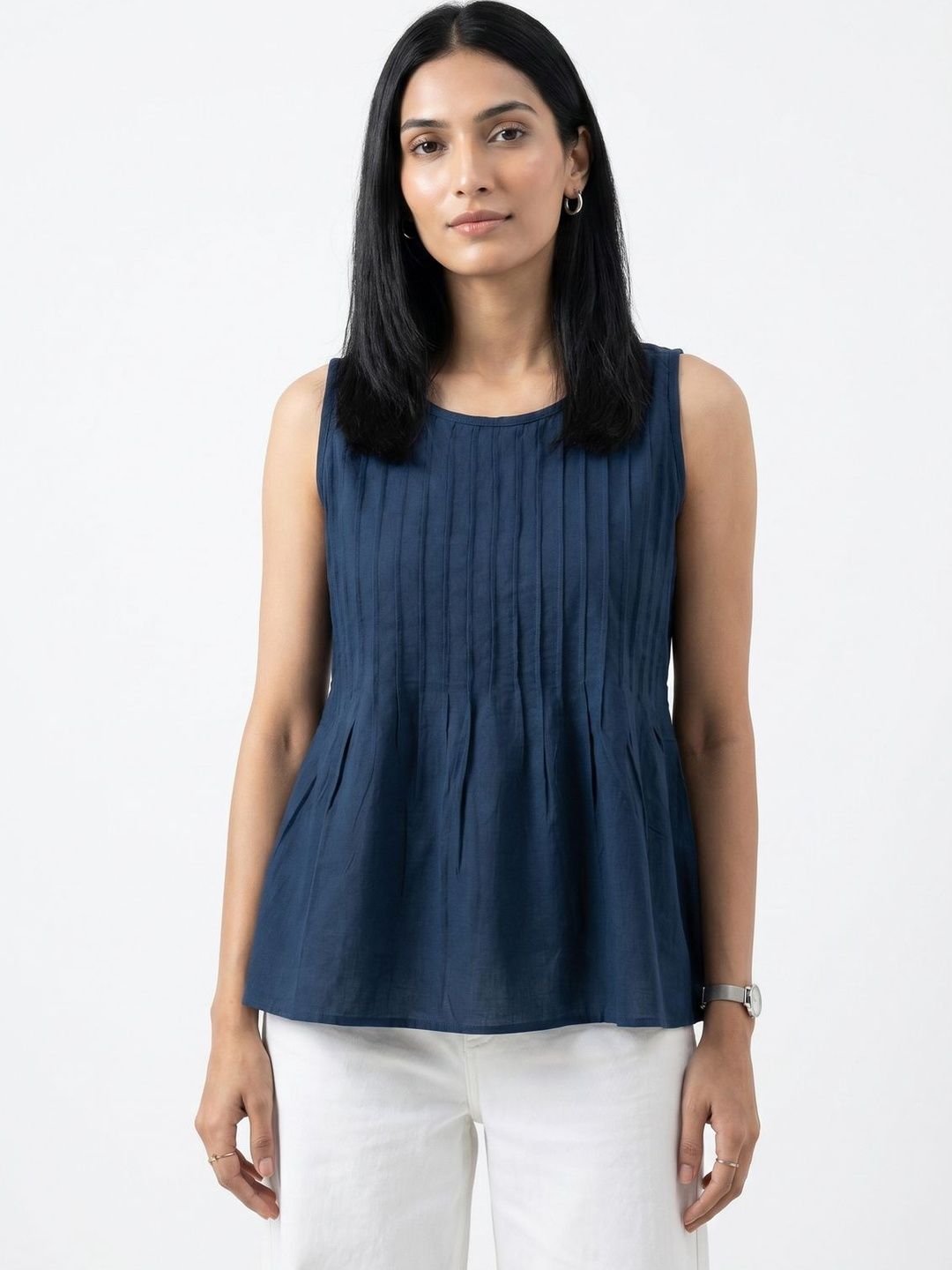 ZNKL Cotton Peplum Top