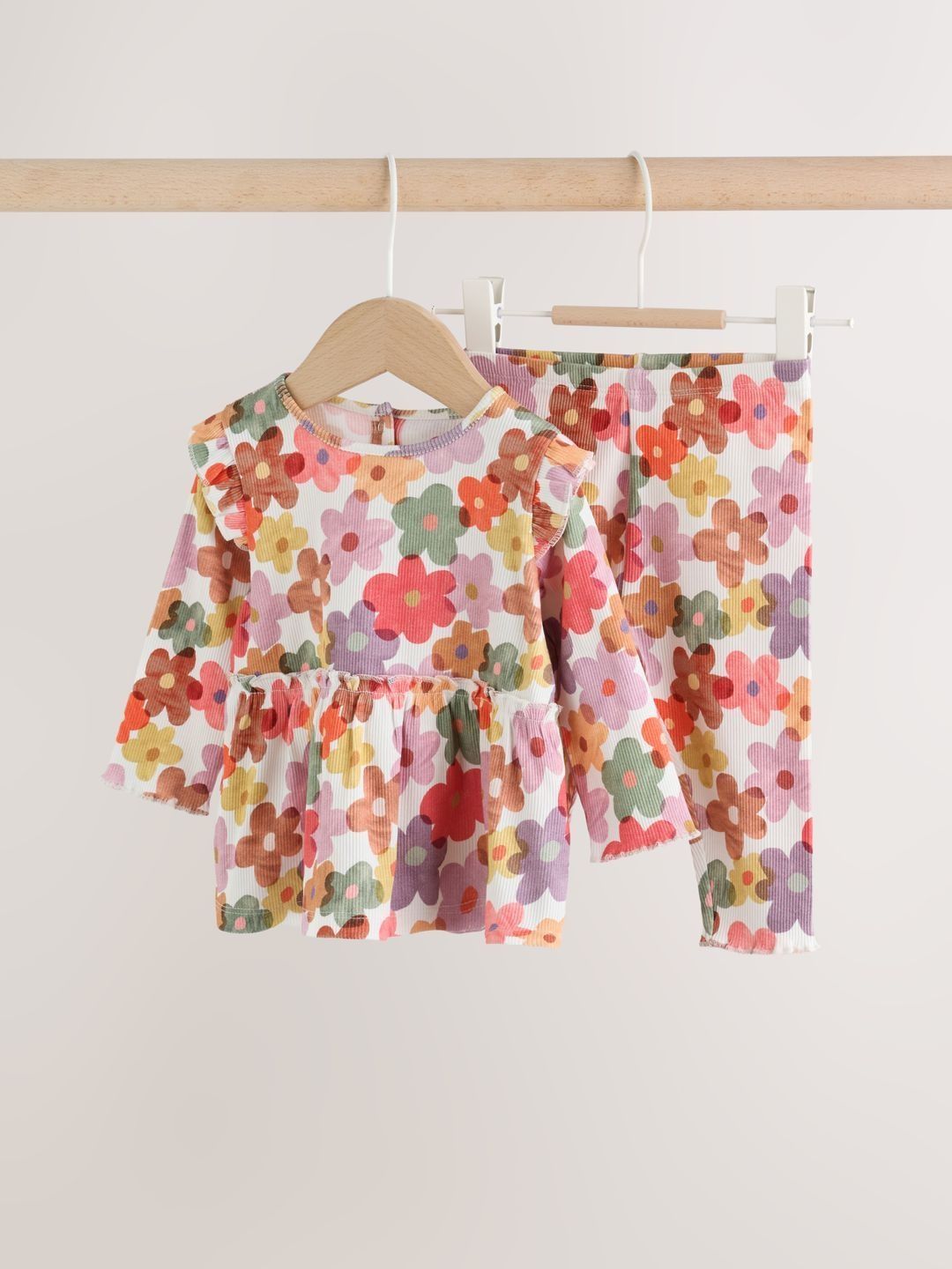 Girls Printed Top with Leggings
