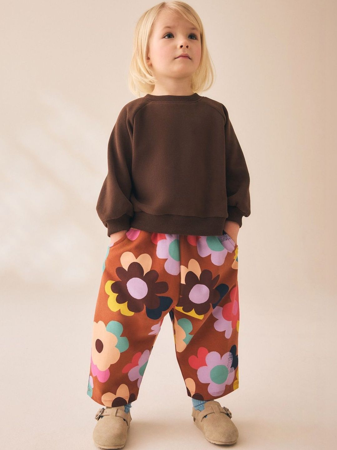 Girls Floral Printed Trousers 5