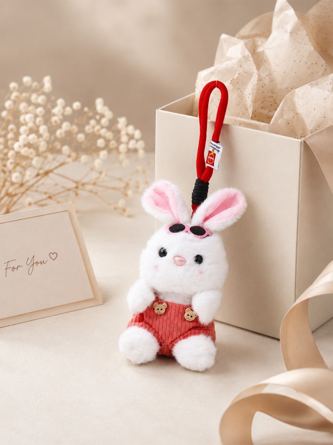 Archies Bunny Keychain With Sunglasses
