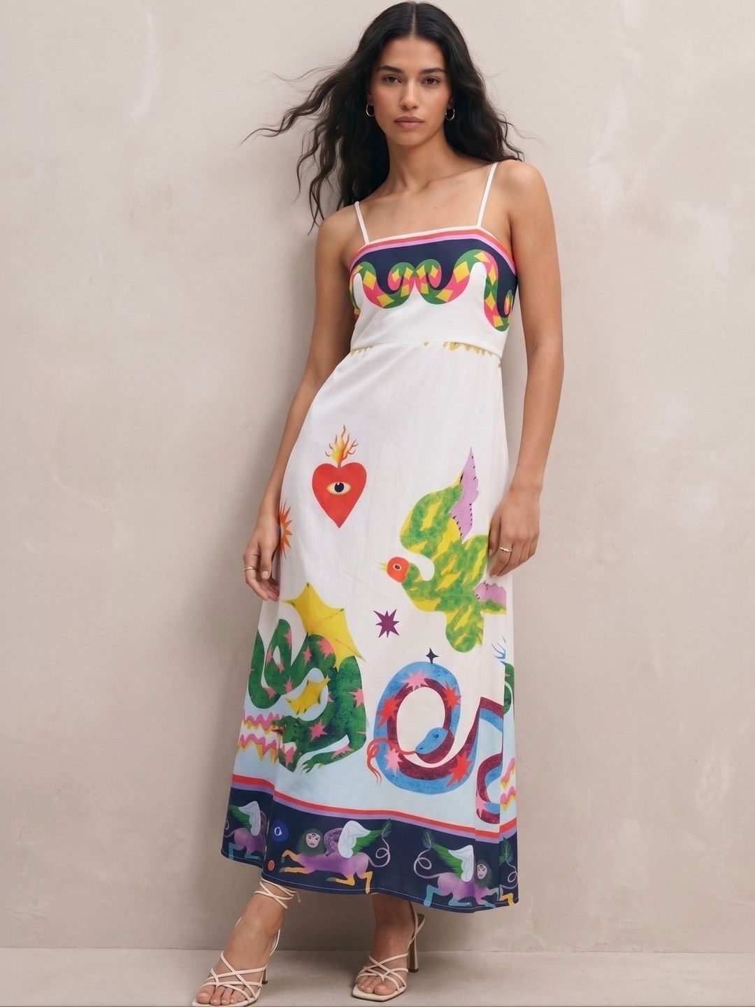 Outzidr Printed Maxi Dress