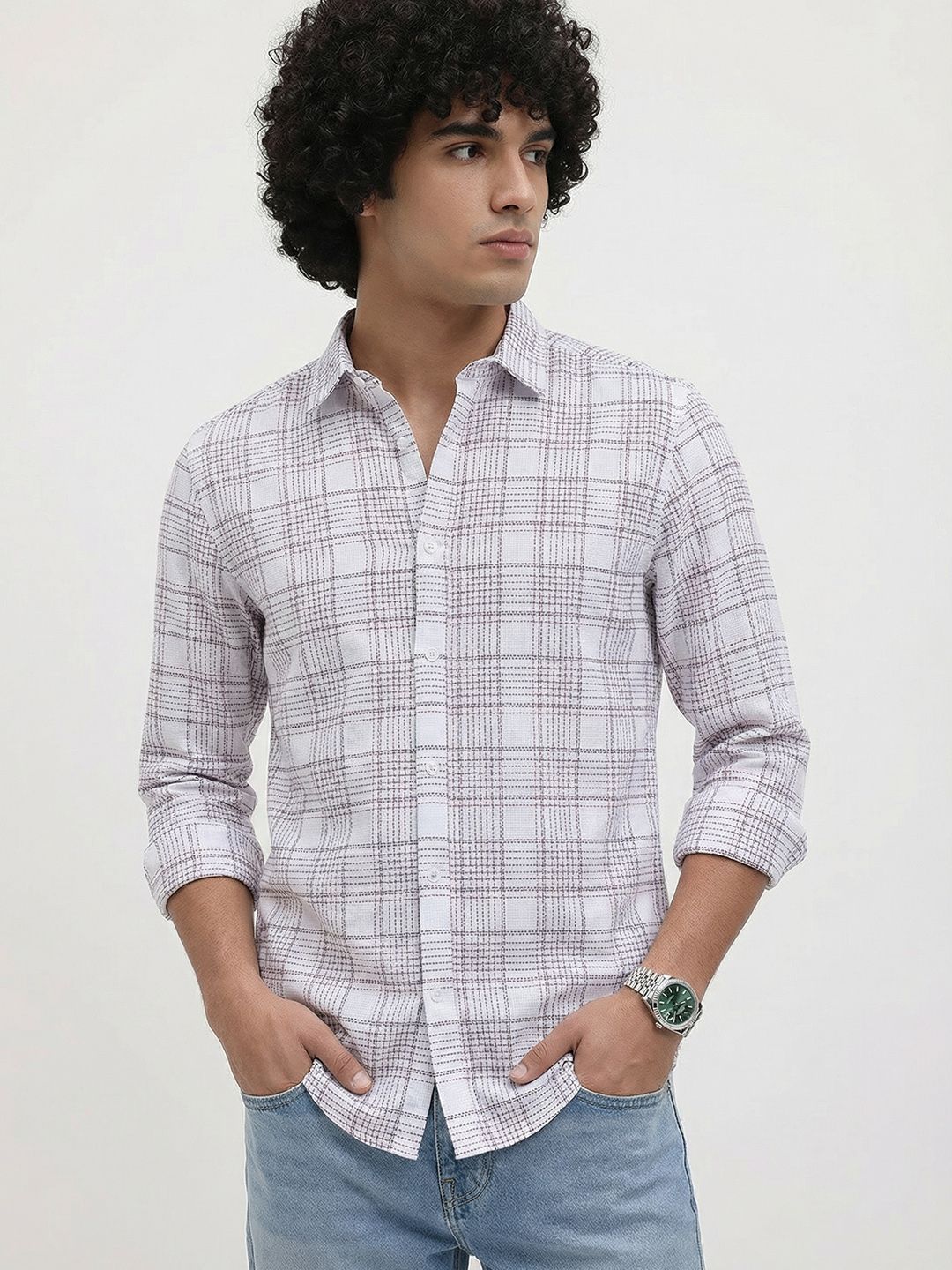 The Roadster Life Co. Smart Checked Casual Shirt