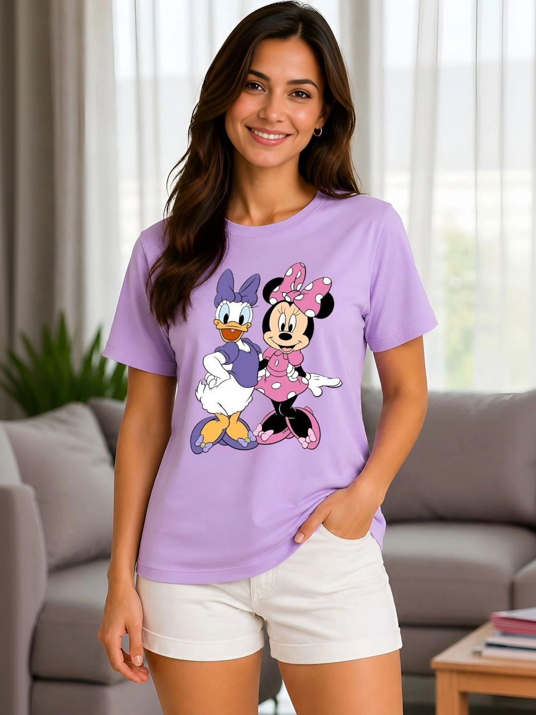 ELVIA Women Brand Logo Printed T-shirt