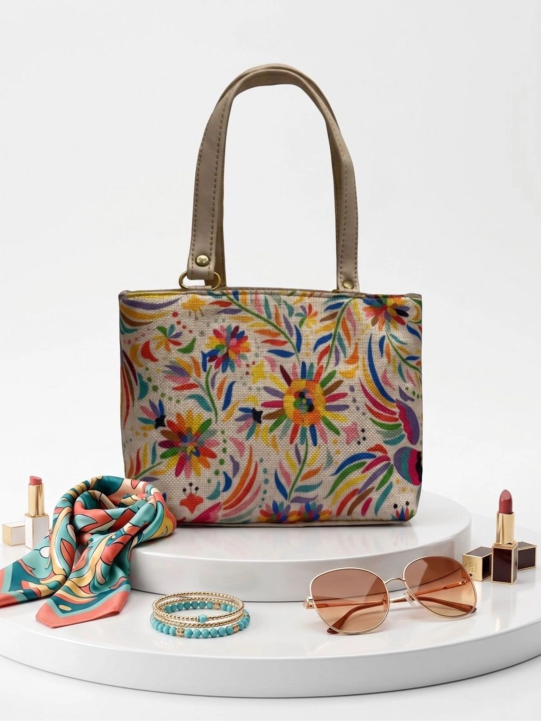 Buy BANDICOOT Floral Printed Structured Handheld Bag -  - Accessories for Women