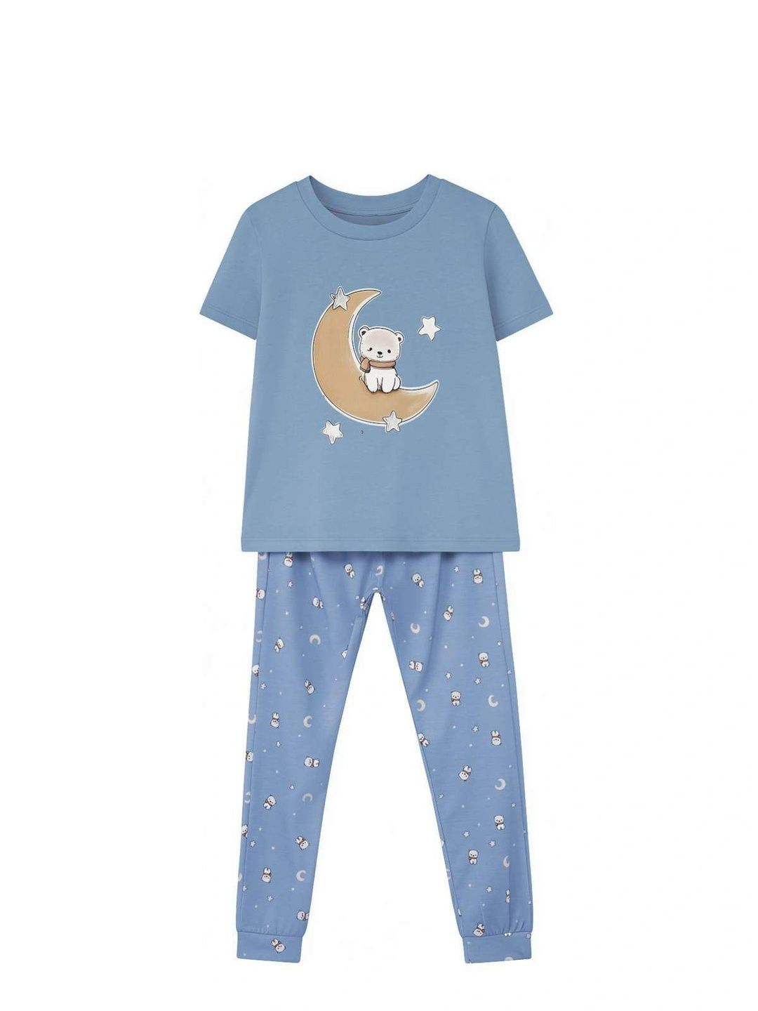 Girls Printed Short Sleeves Nightdress 7