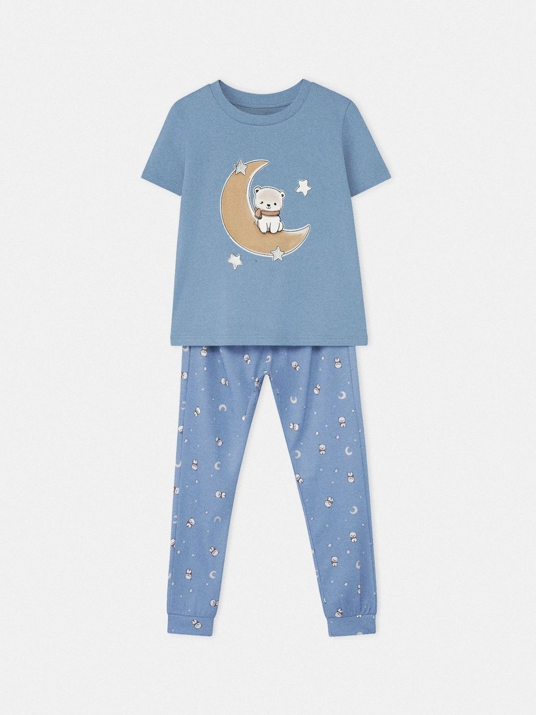 Girls Printed Short Sleeves Nightdress 4