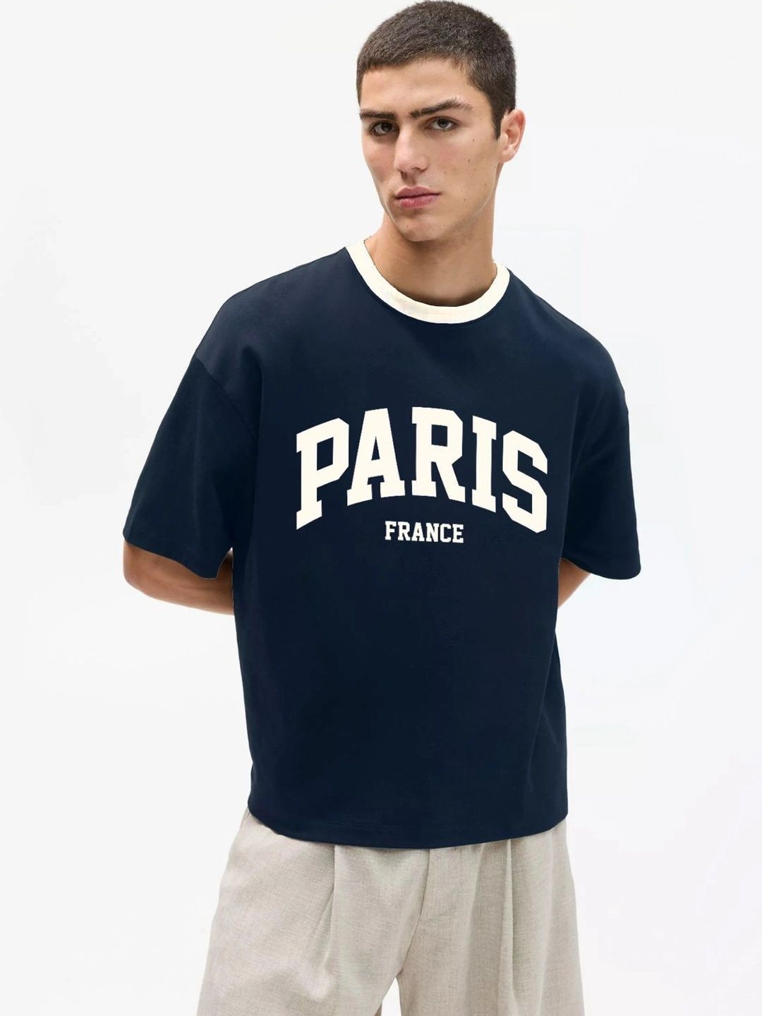 MIDHOURS Men Typography Printed T-shirt