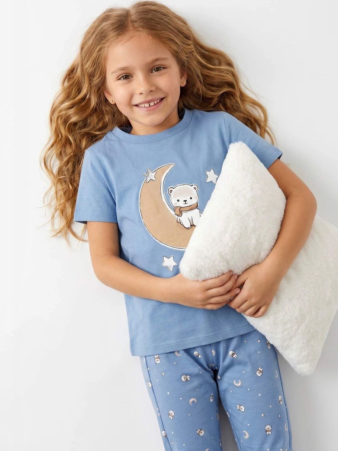 Girls Printed Short Sleeves Nightdress
