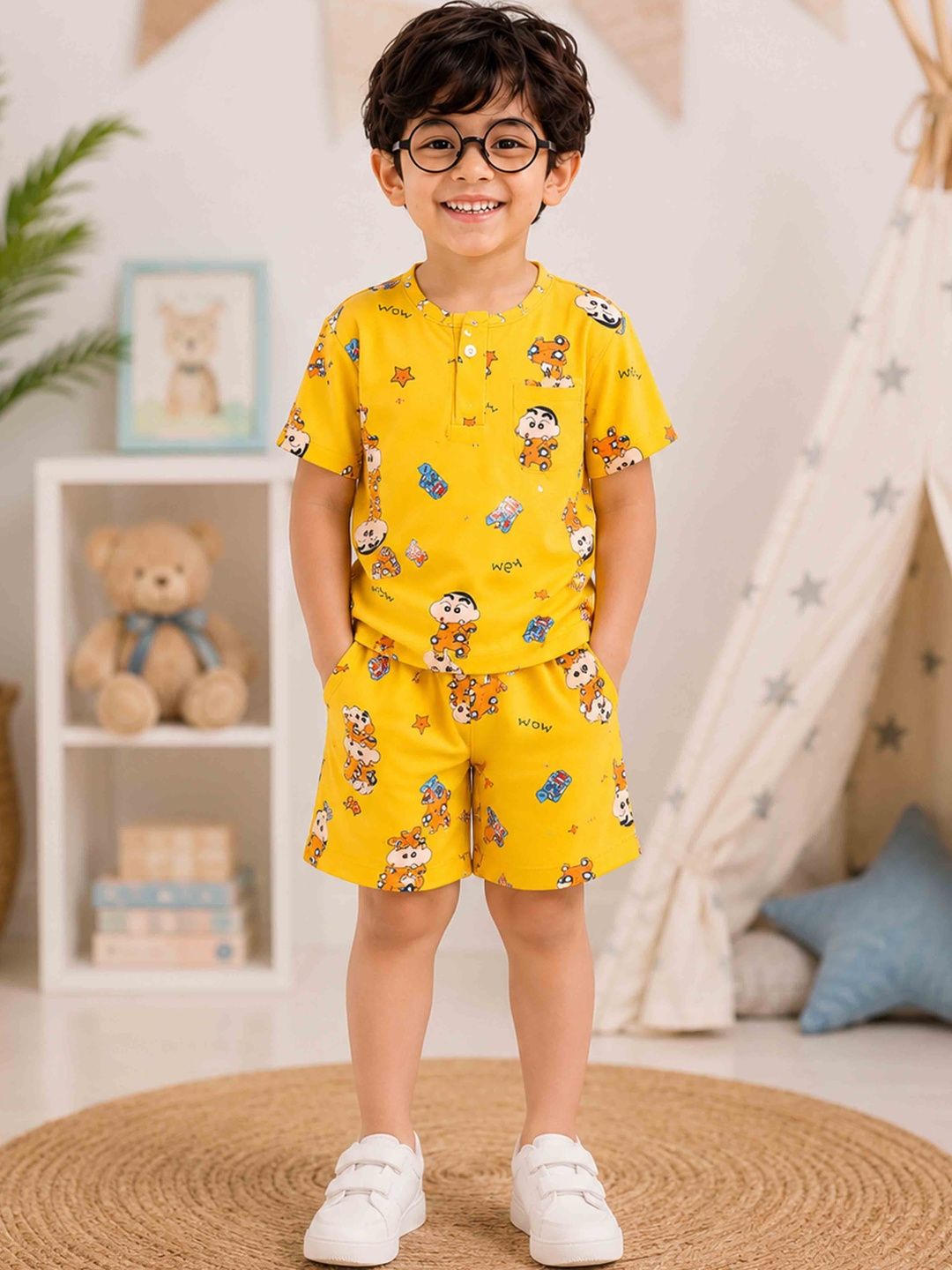 LA3MINE Printed T-shirt with Shorts