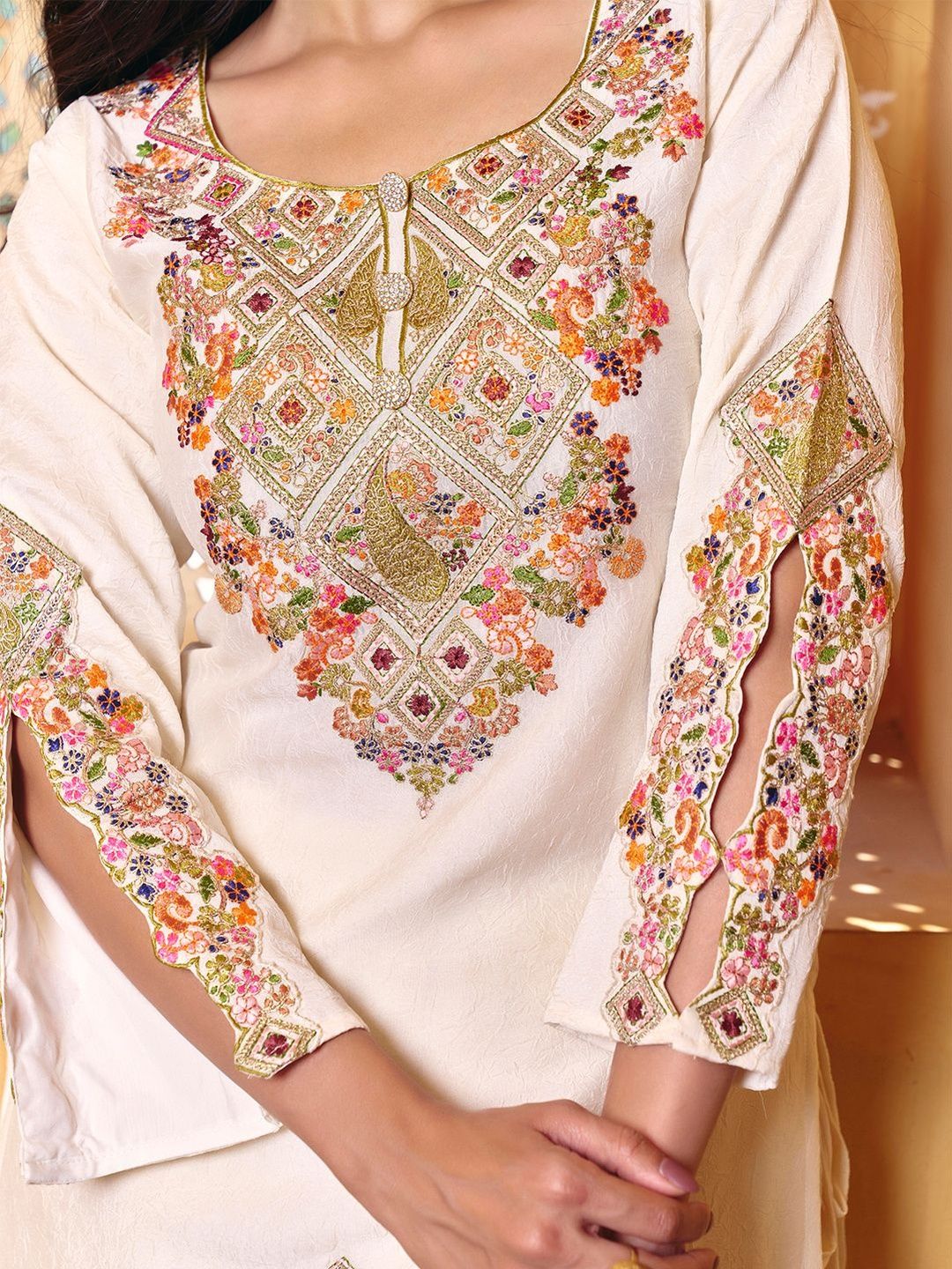 Embroidered Ready to Wear Lehenga & 6