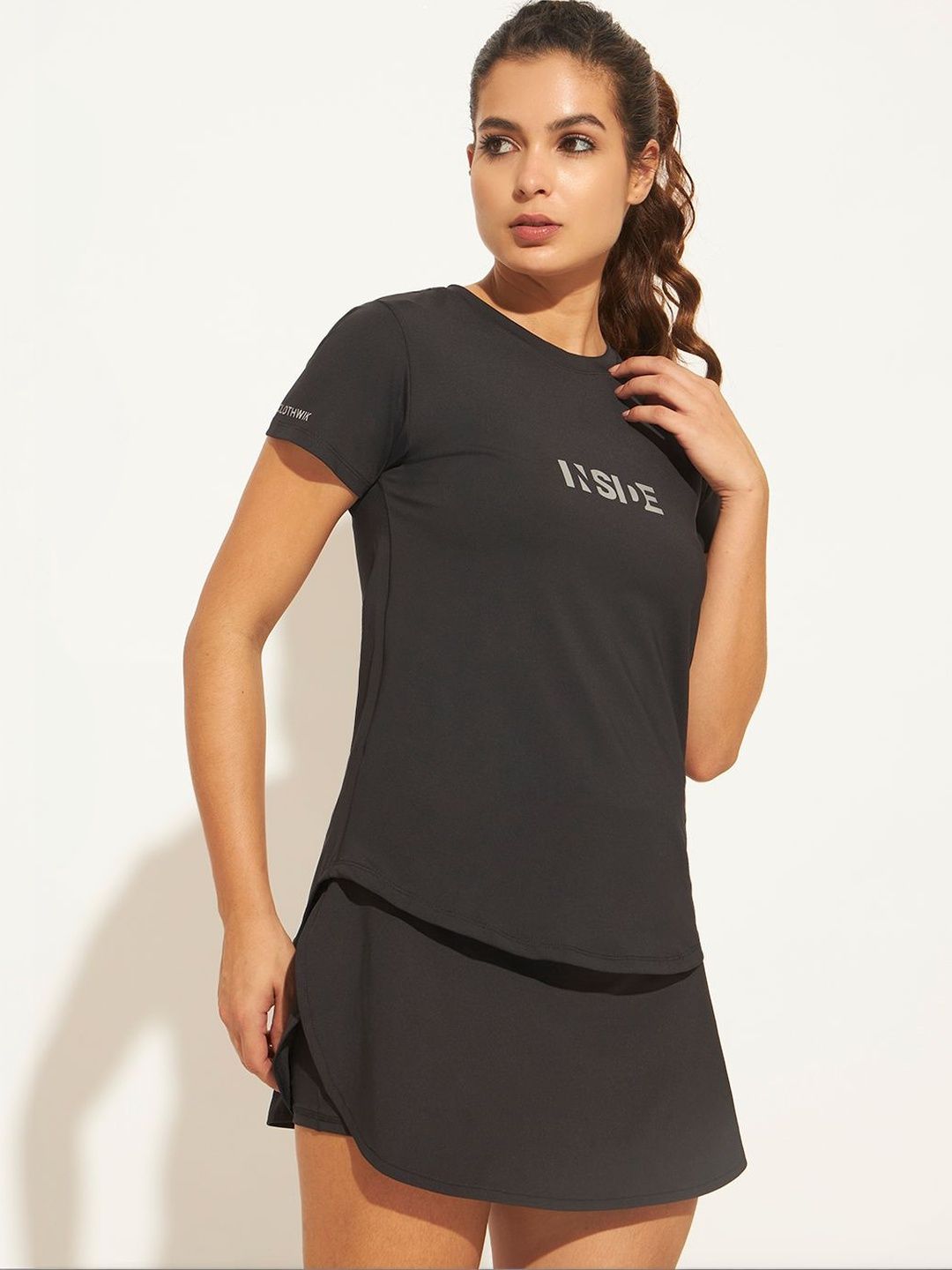 CLOTHWIK COLLECTION Women Typography Printed Moisture Wicking T-shirt