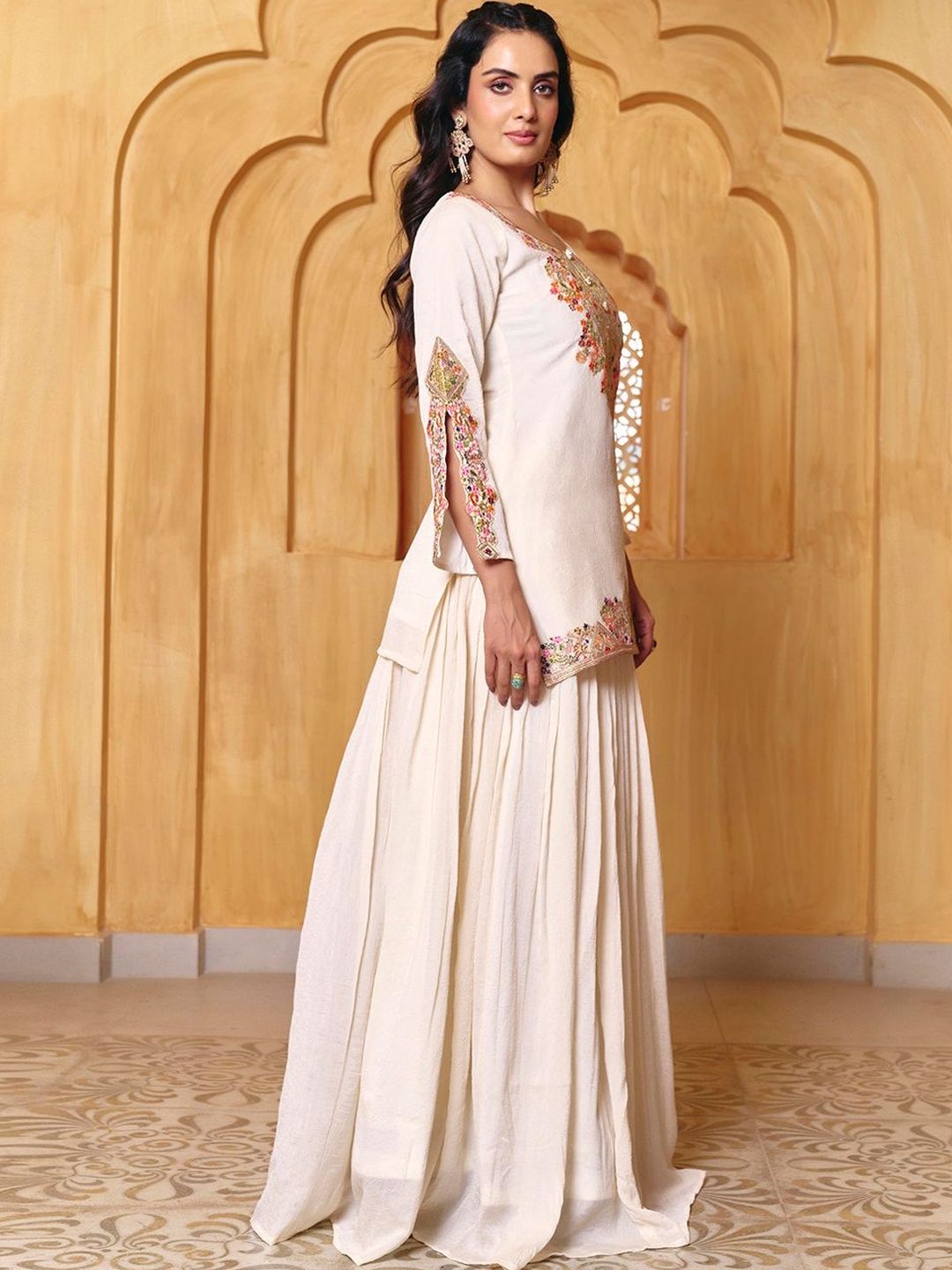 Embroidered Ready to Wear Lehenga & 4