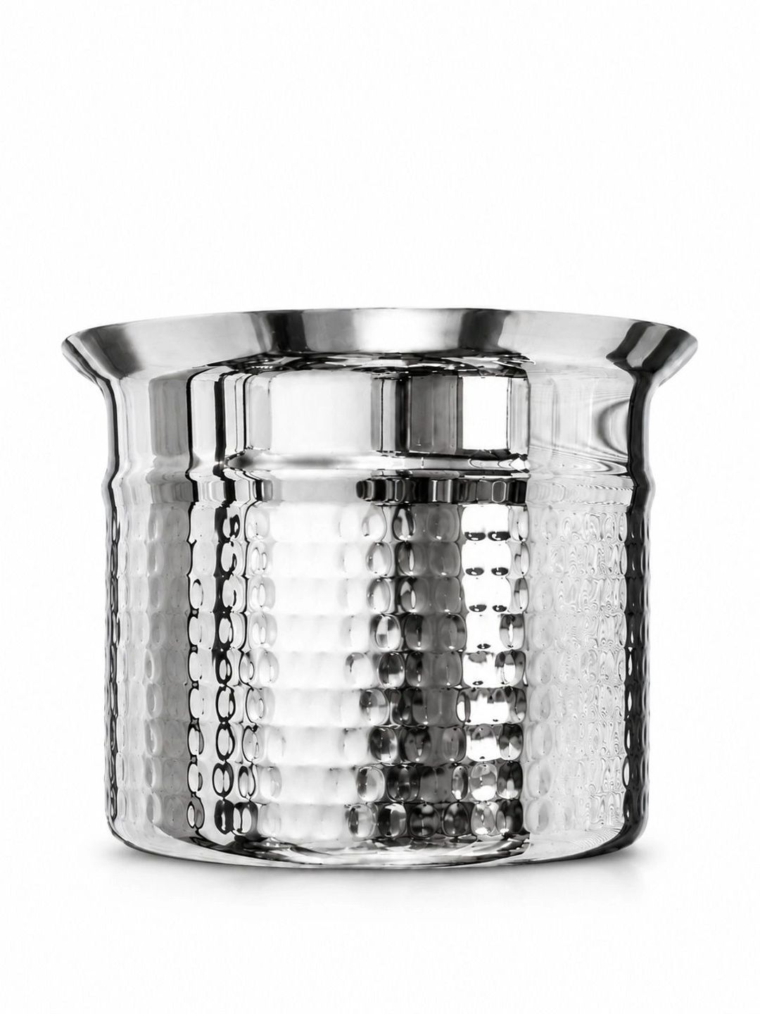 Nyra Kitchenware Steel Textured Dishwasher Safe Stainless Steel Cooking Pot-750 ml