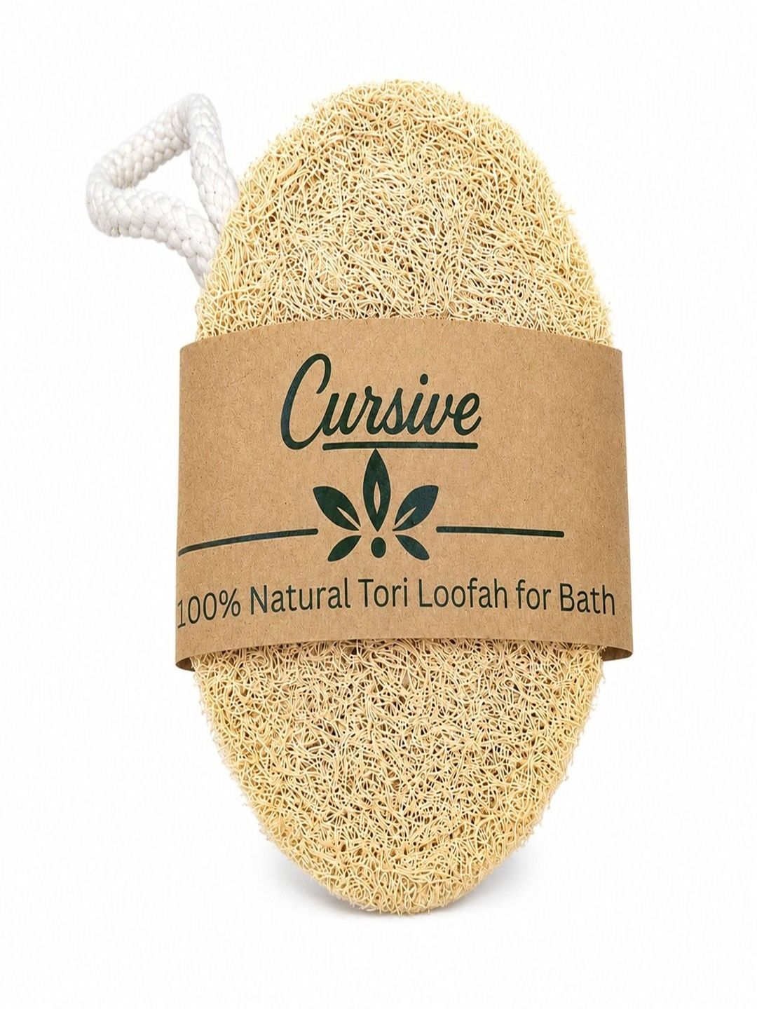 CURSIVE Oval Natural Microfibre Loofah