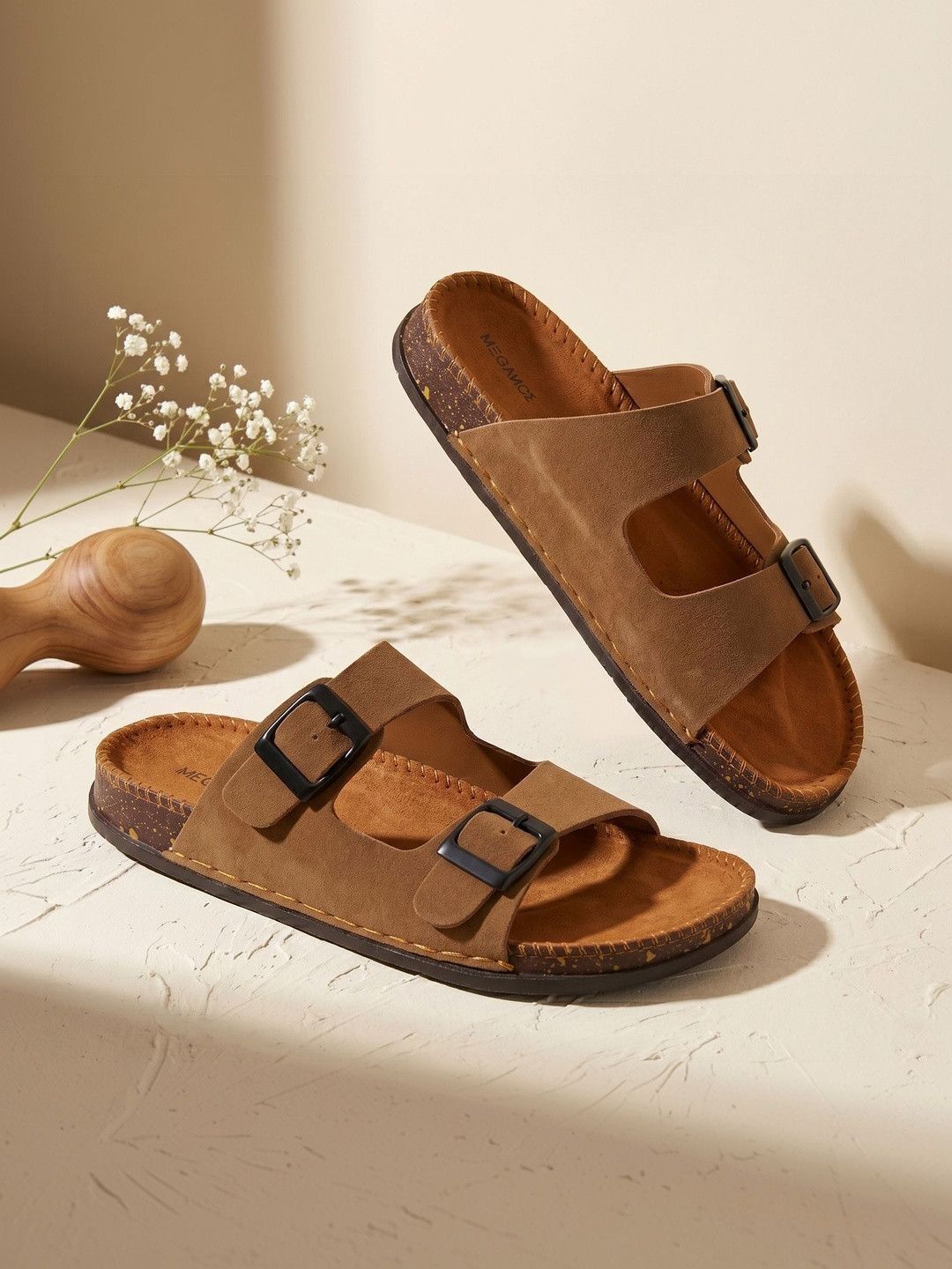 MEGANCE Men Rubber Sliders