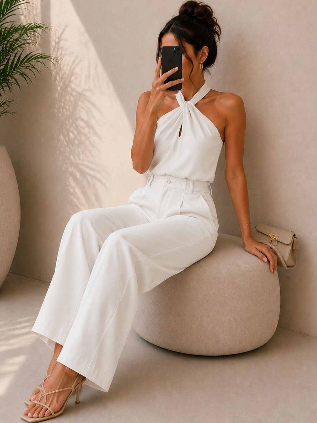 Greatech Fashions Women Relaxed Straight Leg Trousers