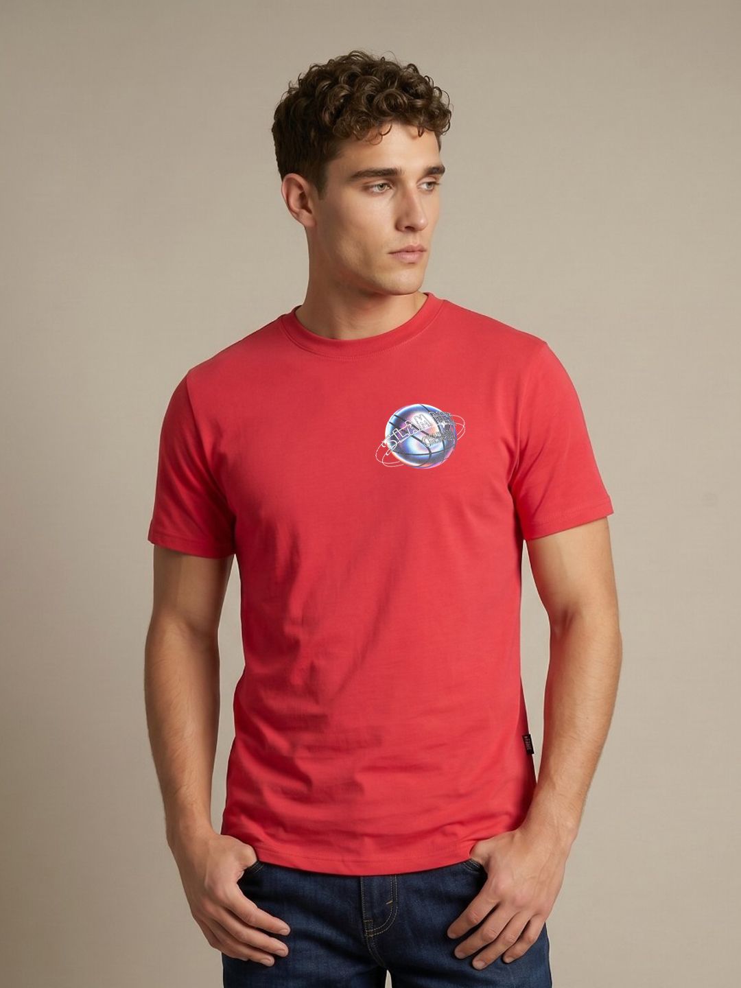 glitchez Graphic Printed T-shirt