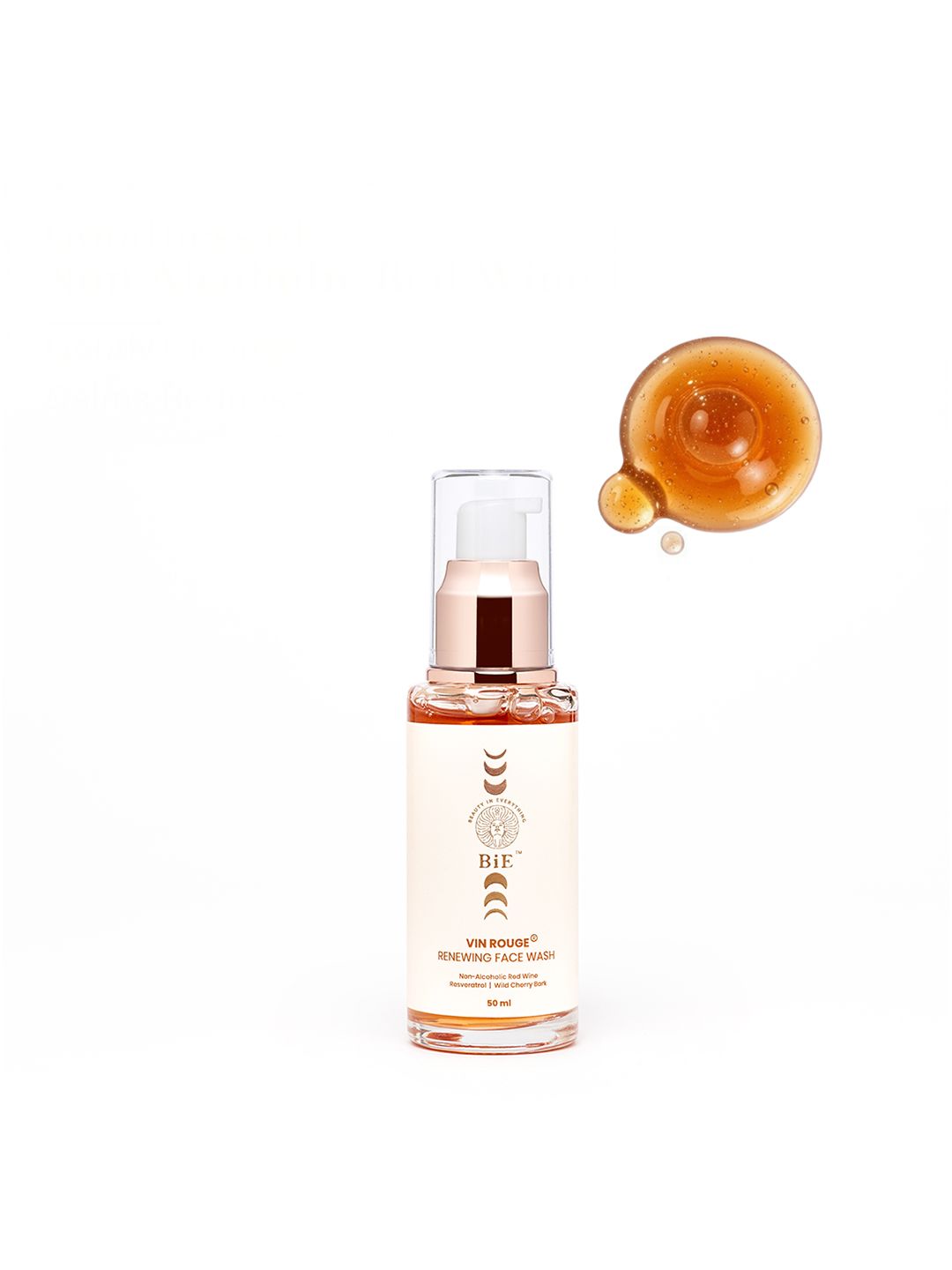 BiE- BEAUTY IN EVERYTHING Vin Rouge Renewing Face Wash with Red Wine & Wild Cherry - 50 ml
